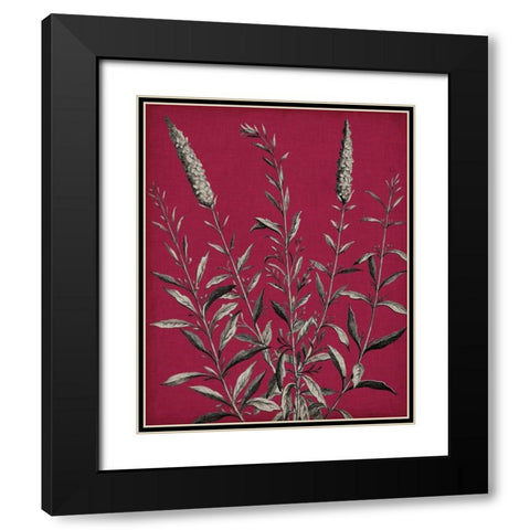 Vivid Chintz V Black Modern Wood Framed Art Print with Double Matting by Vision Studio