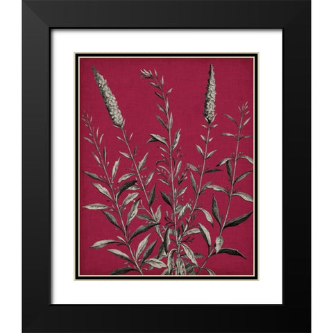 Vivid Chintz V Black Modern Wood Framed Art Print with Double Matting by Vision Studio