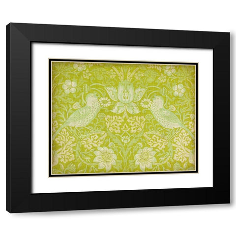 Citrus Chintz I Black Modern Wood Framed Art Print with Double Matting by Vision Studio