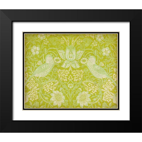 Citrus Chintz I Black Modern Wood Framed Art Print with Double Matting by Vision Studio