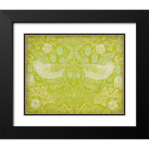 Citrus Chintz II Black Modern Wood Framed Art Print with Double Matting by Vision Studio