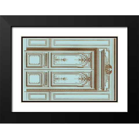French Salon Doors I Black Modern Wood Framed Art Print with Double Matting by Vision Studio