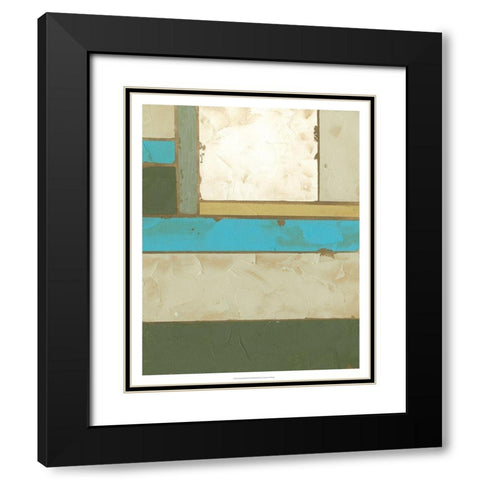 Weathered Paneling II Black Modern Wood Framed Art Print with Double Matting by Goldberger, Jennifer