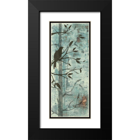 Whimsical Silhouette I Black Modern Wood Framed Art Print with Double Matting by Goldberger, Jennifer