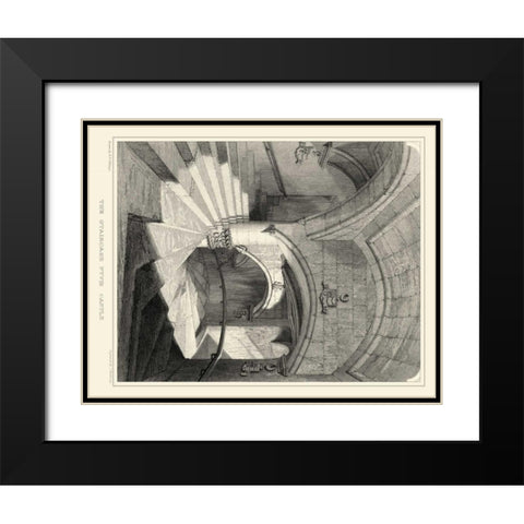 Gothic Detail IV Black Modern Wood Framed Art Print with Double Matting by Billings, R. W.