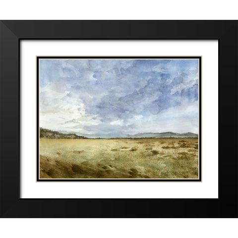 Montana Horizon II Black Modern Wood Framed Art Print with Double Matting by Meagher, Megan