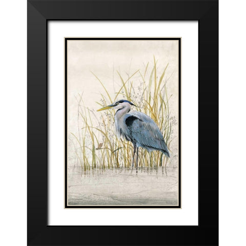 Heron Sanctuary II Black Modern Wood Framed Art Print with Double Matting by OToole, Tim