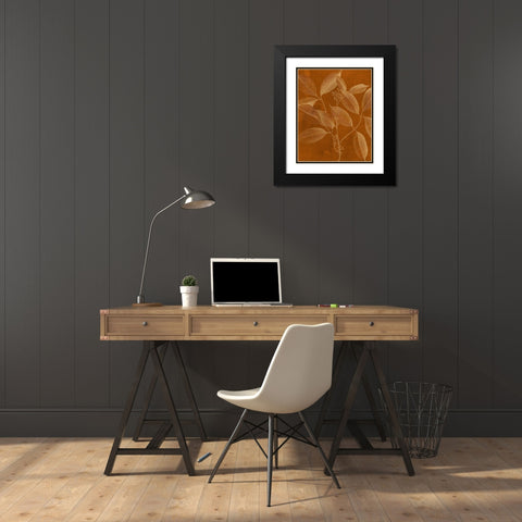Modern Botany VI Black Modern Wood Framed Art Print with Double Matting by Vision Studio