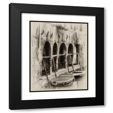 Hanging Laundry Sepia Black Modern Wood Framed Art Print with Double Matting by Head, Danny