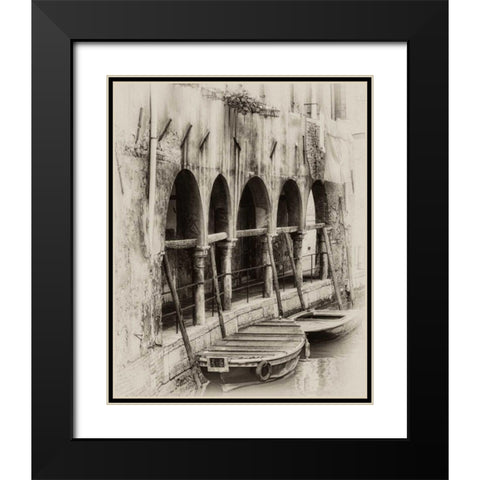 Hanging Laundry Sepia Black Modern Wood Framed Art Print with Double Matting by Head, Danny