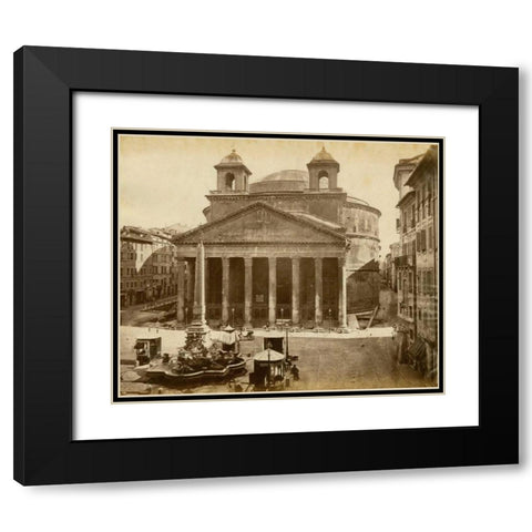 The Pantheon Black Modern Wood Framed Art Print with Double Matting by Brogi, Giacomo