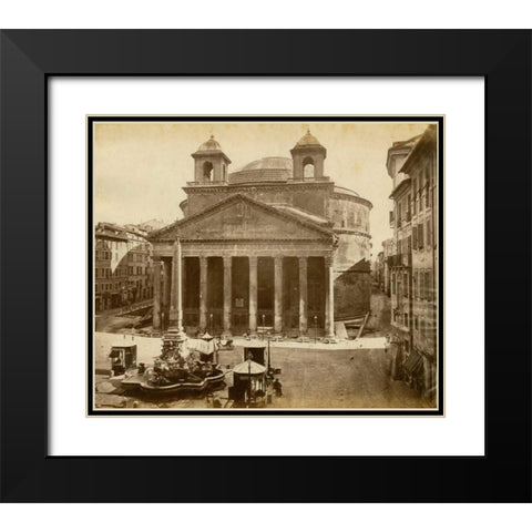 The Pantheon Black Modern Wood Framed Art Print with Double Matting by Brogi, Giacomo