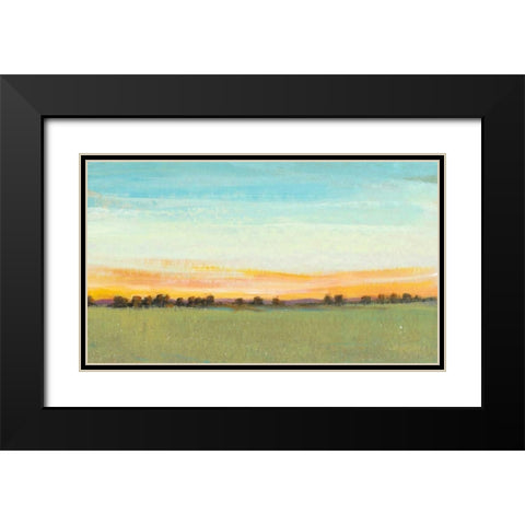 Morning in the Meadow I Black Modern Wood Framed Art Print with Double Matting by OToole, Tim