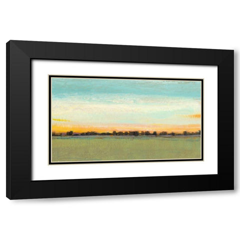 Morning in the Meadow II Black Modern Wood Framed Art Print with Double Matting by OToole, Tim