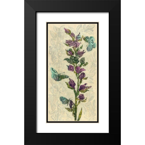 Spring Collage II Black Modern Wood Framed Art Print with Double Matting by Meagher, Megan