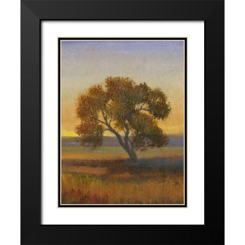 Firelight I Black Modern Wood Framed Art Print with Double Matting by OToole, Tim