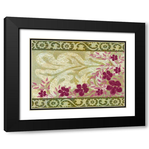 Rococo Celebration I Black Modern Wood Framed Art Print with Double Matting by Vision Studio
