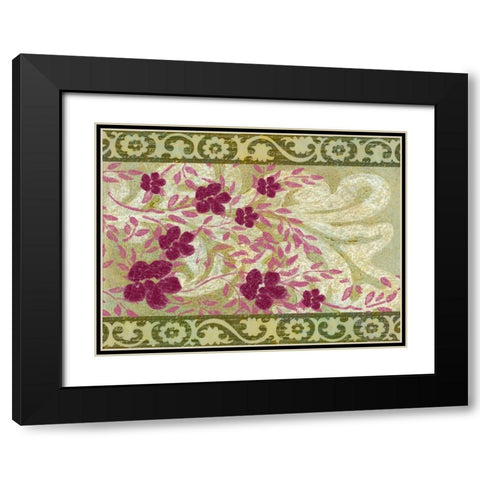 Rococo Celebration II Black Modern Wood Framed Art Print with Double Matting by Vision Studio