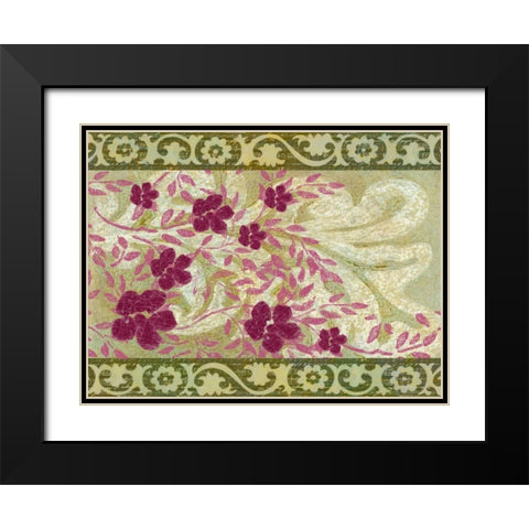 Rococo Celebration II Black Modern Wood Framed Art Print with Double Matting by Vision Studio