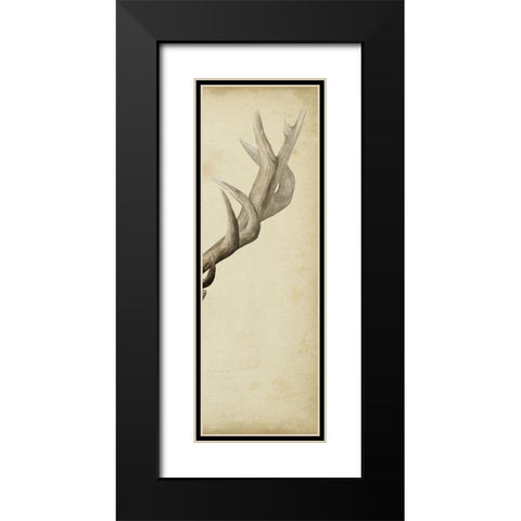 Triptych Elk III Black Modern Wood Framed Art Print with Double Matting by Popp, Grace