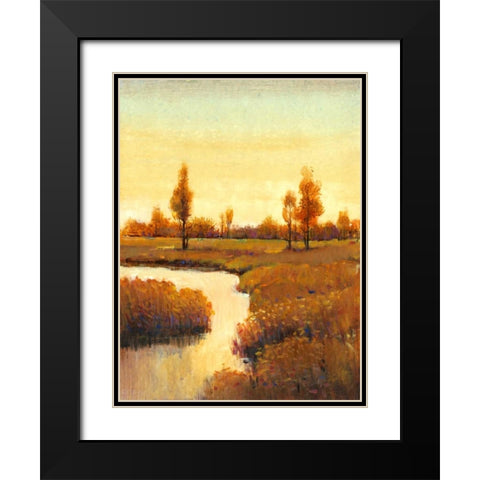 Spring Water II Black Modern Wood Framed Art Print with Double Matting by OToole, Tim