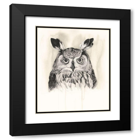 Timberland Animals III Black Modern Wood Framed Art Print with Double Matting by Popp, Grace