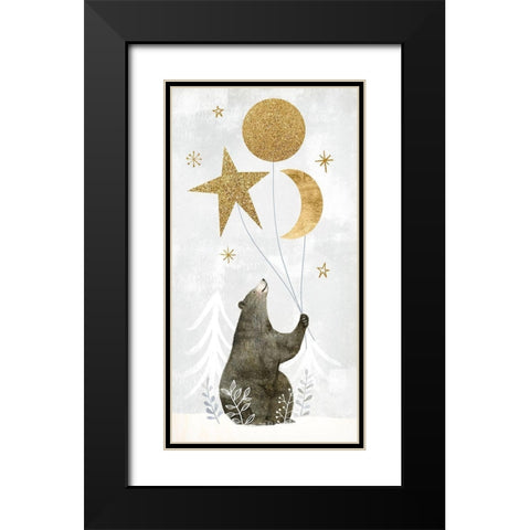 Woodland Celebration Collection B Black Modern Wood Framed Art Print with Double Matting by Borges, Victoria