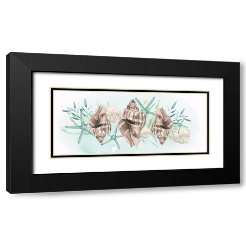 Coastal Vibes Collection D Black Modern Wood Framed Art Print with Double Matting by Parker, Jennifer Paxton