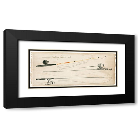 Tackle Box Collection D Black Modern Wood Framed Art Print with Double Matting by Parker, Jennifer Paxton