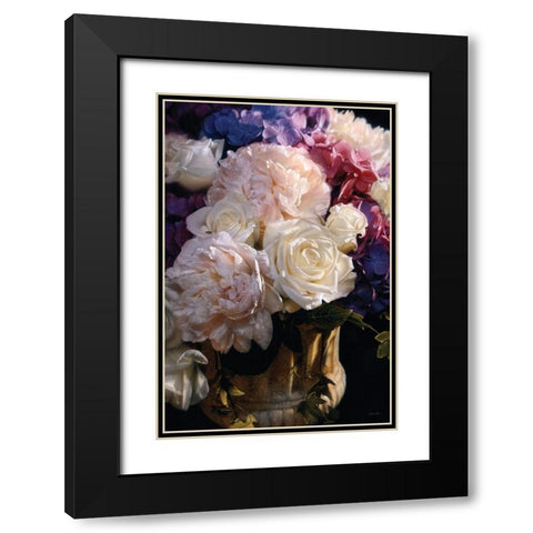 Rhapsody in Bloom - Vertical Black Modern Wood Framed Art Print with Double Matting by Bogle, Collin