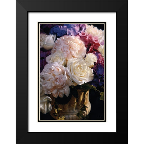 Rhapsody in Bloom - Vertical Black Modern Wood Framed Art Print with Double Matting by Bogle, Collin