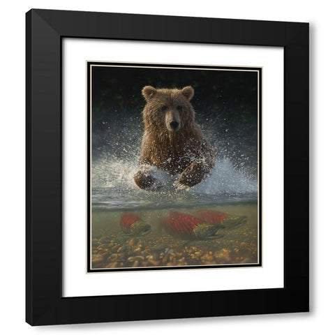 Lucky Hole Black Modern Wood Framed Art Print with Double Matting by Bogle, Collin