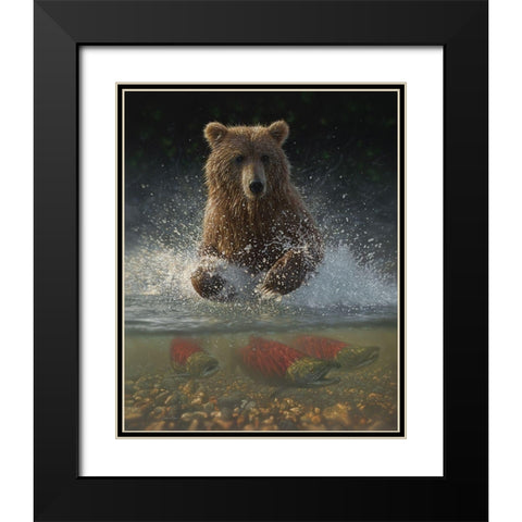 Lucky Hole Black Modern Wood Framed Art Print with Double Matting by Bogle, Collin