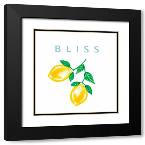 Bliss Black Modern Wood Framed Art Print with Double Matting by Tyndall, Elizabeth