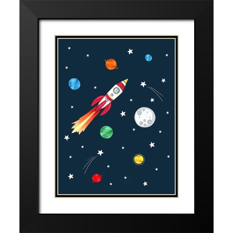 Space Black Modern Wood Framed Art Print with Double Matting by Tyndall, Elizabeth