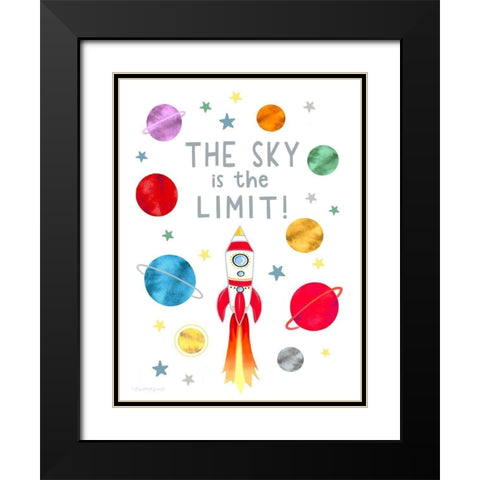 Sky is the Limit Black Modern Wood Framed Art Print with Double Matting by Tyndall, Elizabeth