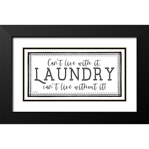 Laundry II Black Modern Wood Framed Art Print with Double Matting by Tyndall, Elizabeth