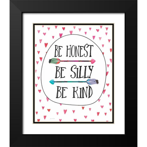 Kind Black Modern Wood Framed Art Print with Double Matting by Moulton, Jo
