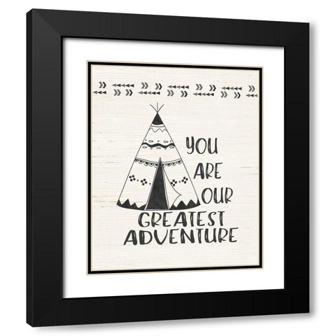 Greatest Adventure Black Modern Wood Framed Art Print with Double Matting by Moulton, Jo