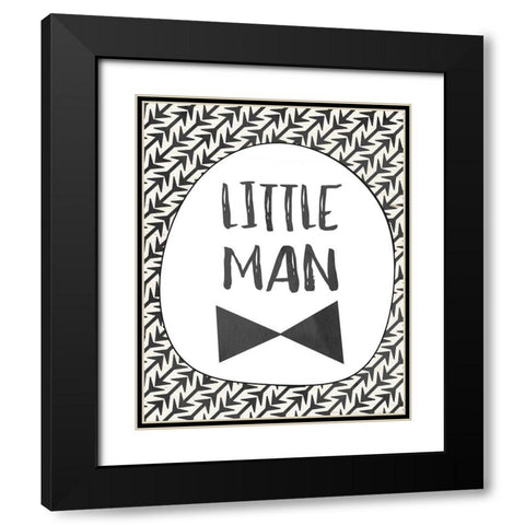 Little Man Black Modern Wood Framed Art Print with Double Matting by Moulton, Jo