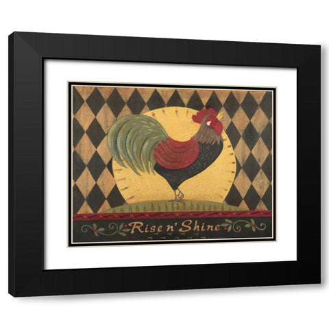 Rise N Shine Black Modern Wood Framed Art Print with Double Matting by Moulton, Jo