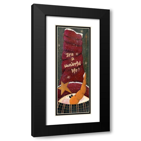 Wonderful Life Black Modern Wood Framed Art Print with Double Matting by Moulton, Jo