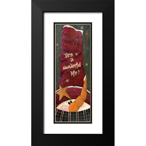 Wonderful Life Black Modern Wood Framed Art Print with Double Matting by Moulton, Jo