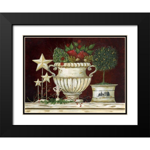 Bella Rustica Black Modern Wood Framed Art Print with Double Matting by Moulton, Jo