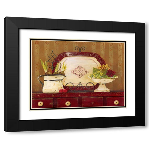 Spice Cupboard Black Modern Wood Framed Art Print with Double Matting by Moulton, Jo