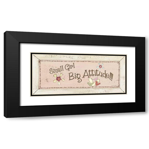 Big Attitude Black Modern Wood Framed Art Print with Double Matting by Moulton, Jo