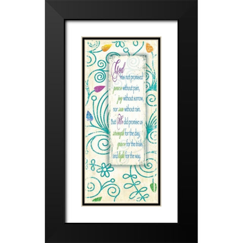 Promise Black Modern Wood Framed Art Print with Double Matting by Moulton, Jo