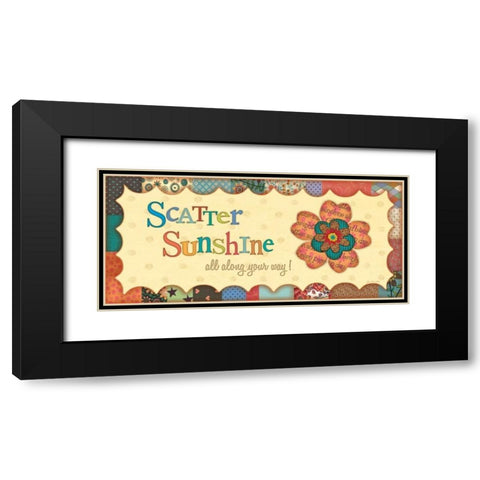 Sunshine All Along Black Modern Wood Framed Art Print with Double Matting by Moulton, Jo