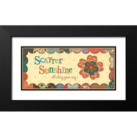 Sunshine All Along Black Modern Wood Framed Art Print with Double Matting by Moulton, Jo