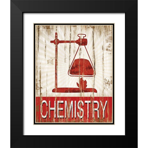 Chemistry Black Modern Wood Framed Art Print with Double Matting by Pugh, Jennifer
